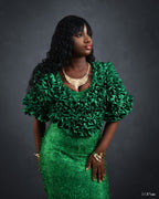 Emerald Ruffle Ensemble