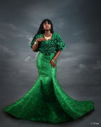 Emerald Ruffle Ensemble