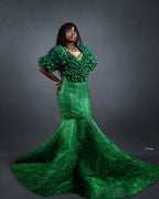 Emerald Ruffle Ensemble