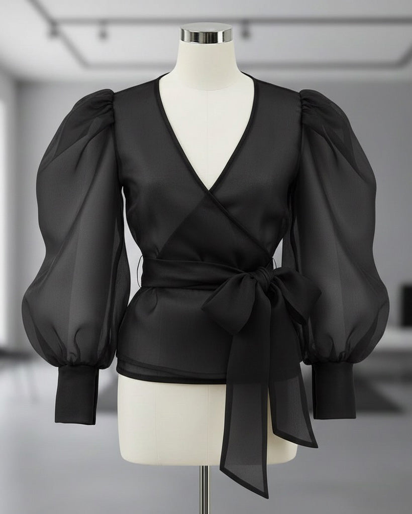 Burgundy Corset Blouse